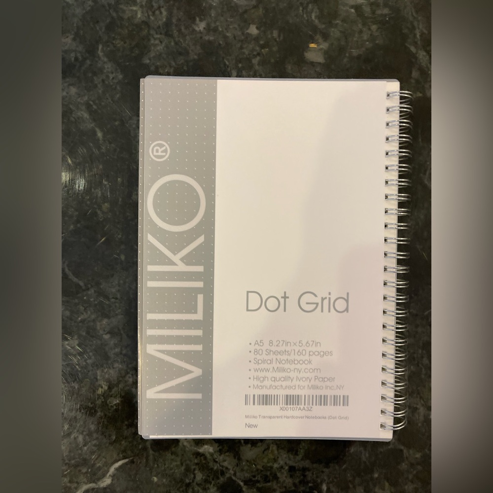 NWT NIB Milko dot grid paper
